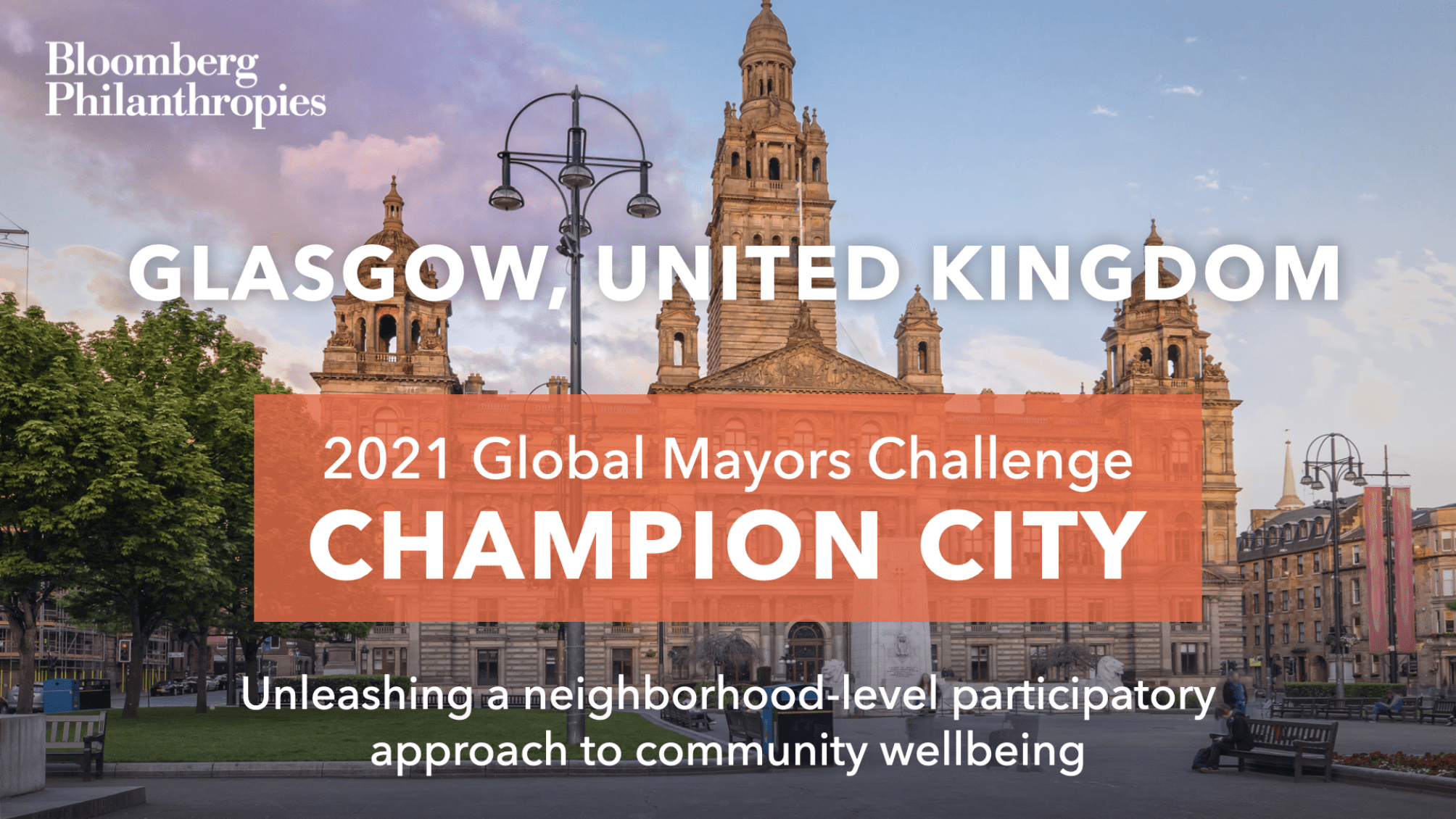 Glasgow Named as Finalist in Bloomberg Philanthropies 2021 Global Mayors Challenge