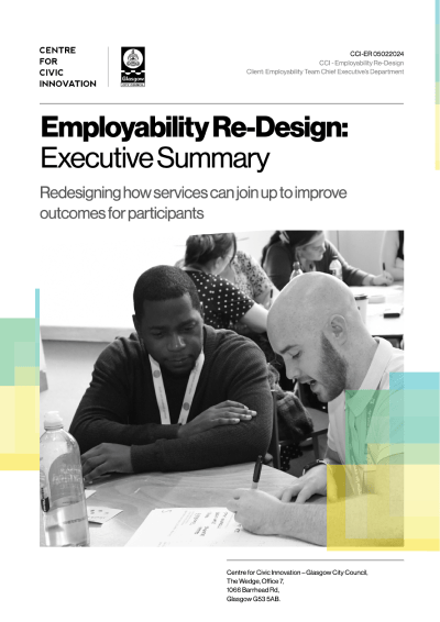 Cover page of the employability redesign executive summary report