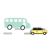 illustration of cars driving on a street