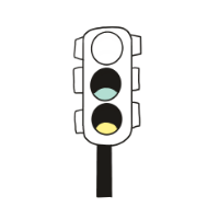 illustration of traffic lights